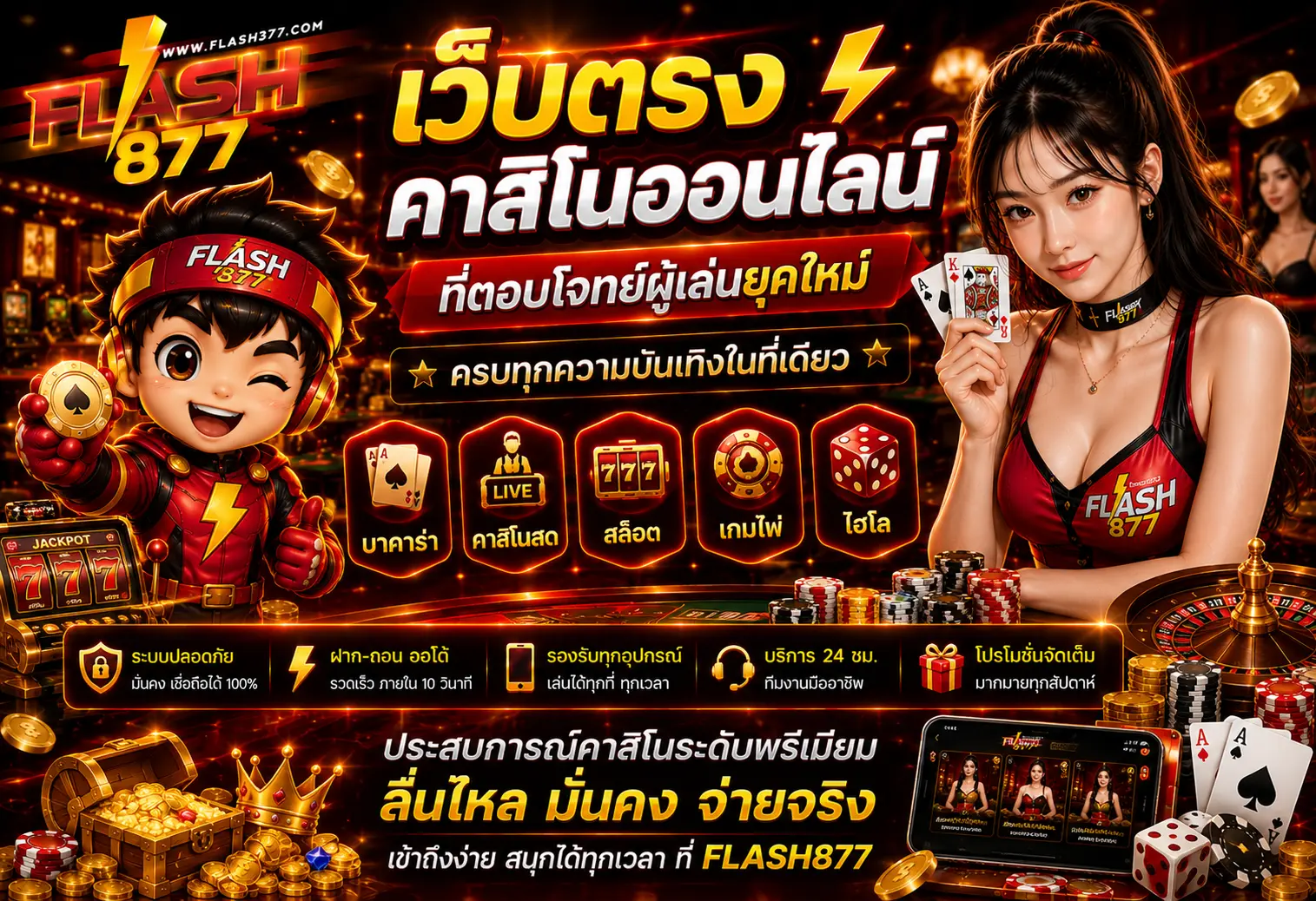 FLASH877 สล็อต PG Soft แตกง่าย โบนัสจัดเต็ม